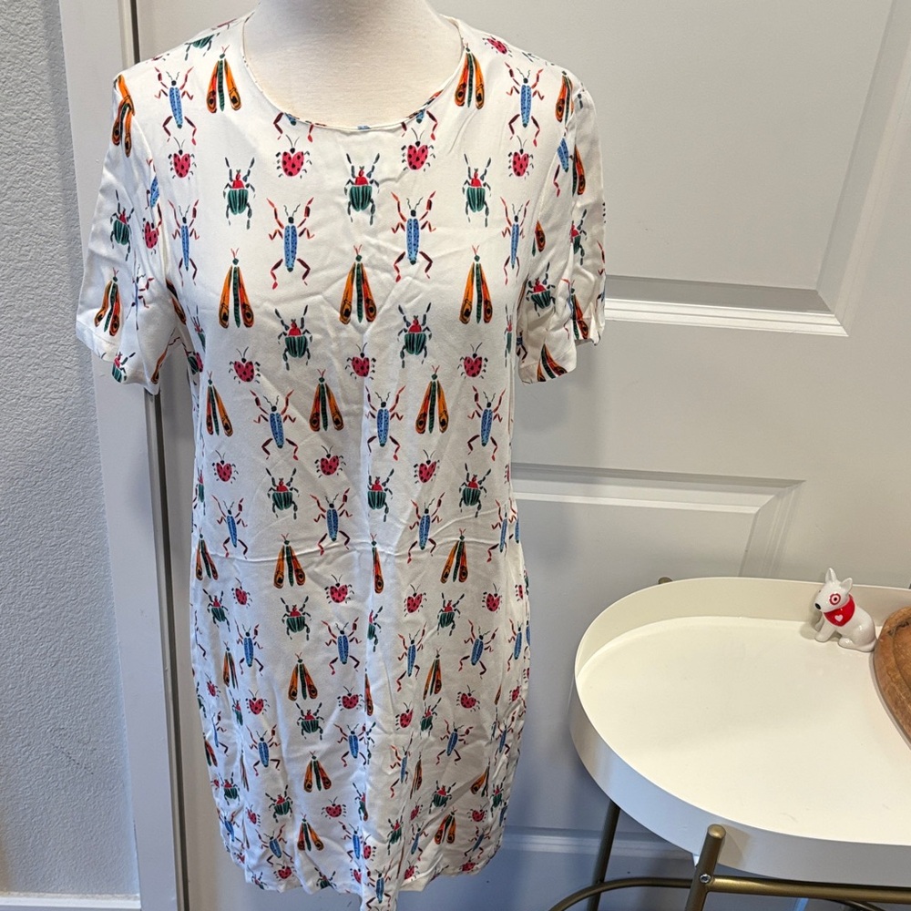 EUC Corey Lynn Calter Multicolor Insect Pattern